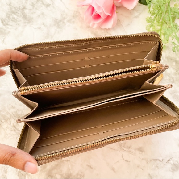 LOUIS VUITTON Monogram Vernis Zippy Champagne gold wallet - Picture 4 of 10